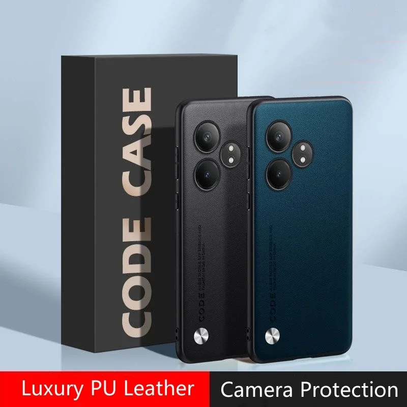Realme Gt 6 - Rugged Leather Case for Realme GT