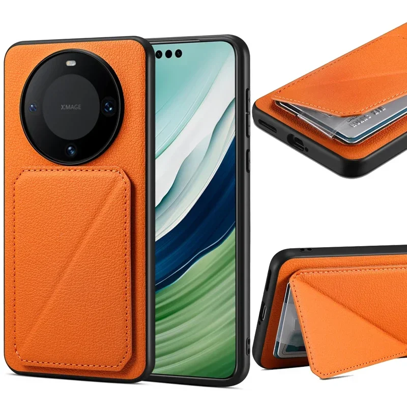 Huawei Mate 60 - EUCAGR Wallet Phone Case Holder Leather