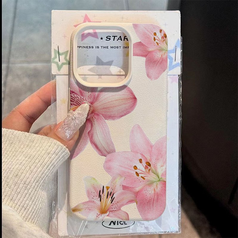 Samsung Galaxy S24 - Pink Lily Lychee Texture Phone Case