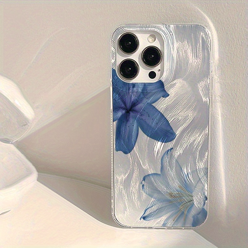 Realme C67 - Blue White Lilies Phone Case for