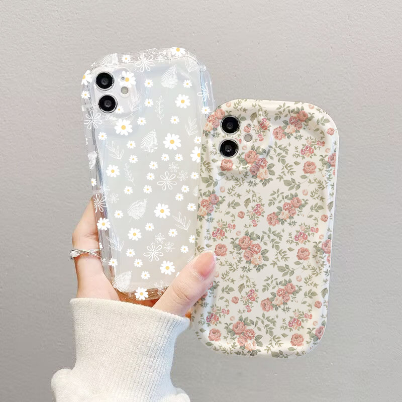Google Pixel 8A - Floral Print Daisy Flower Casing For