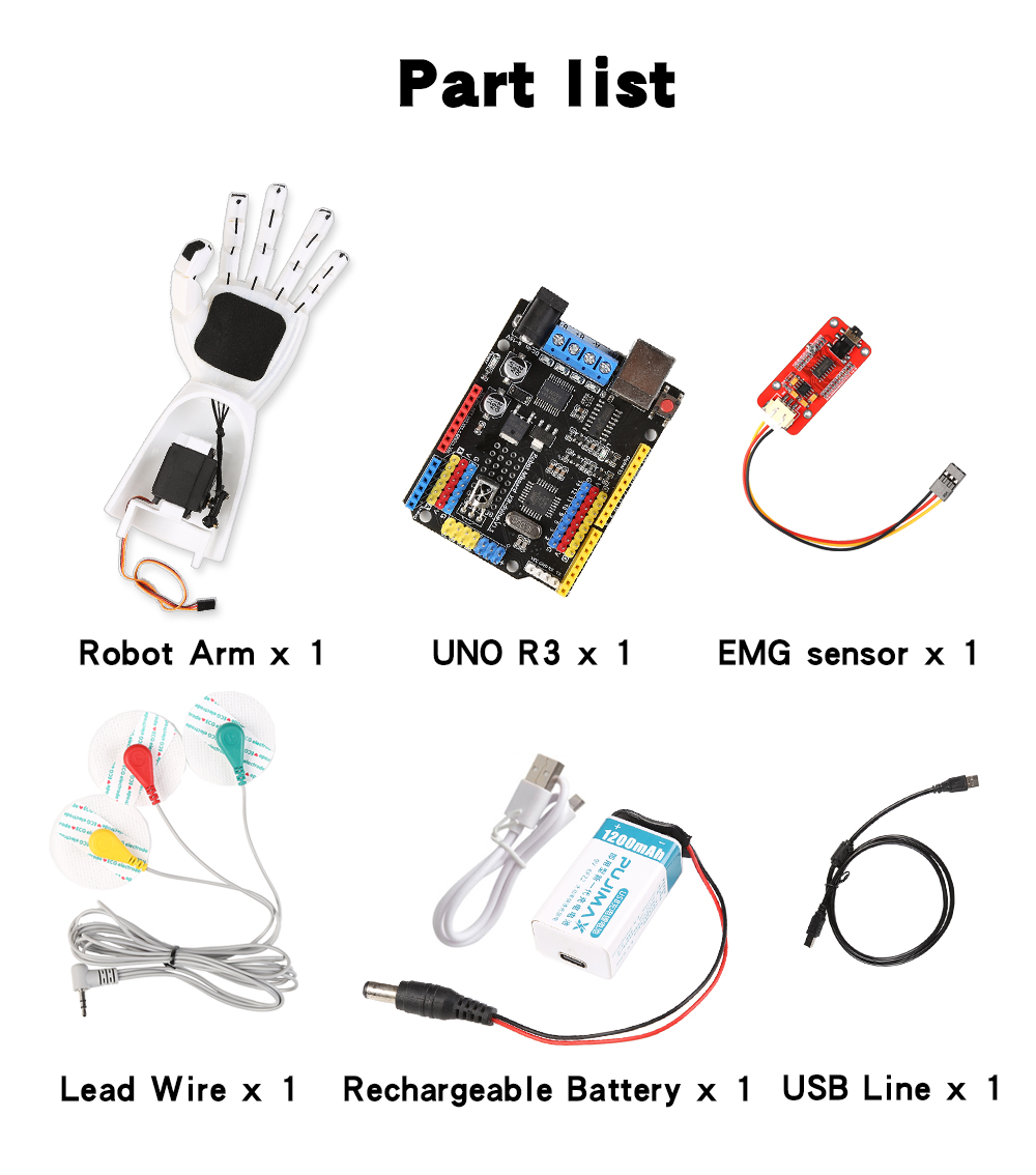 EMG Sensor Robotic Arm Electri - đánh giá và giá Muscle Sensor Emg