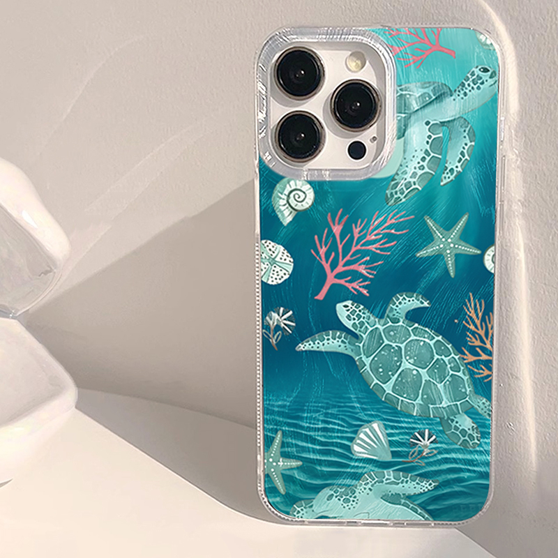 Silk texture Teal ocean Animal - đánh giá và giá Xiaomi Redmi Note 14