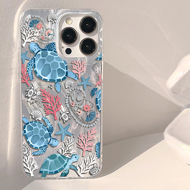 Silk texture Teal ocean Animal - đánh giá và giá Xiaomi Redmi Note 14