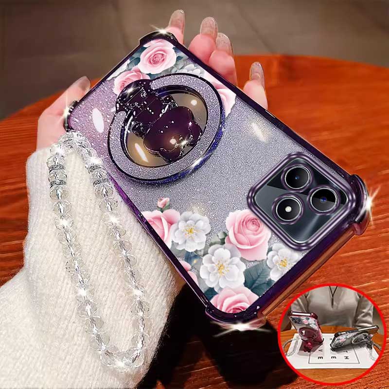 3pcs(Romantic Rose phone Case+ - đánh giá và giá Realme Note 50