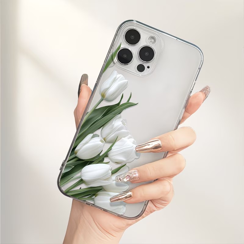 Tulip Printed Phone Case Case  - đánh giá và giá Apple Iphone 15