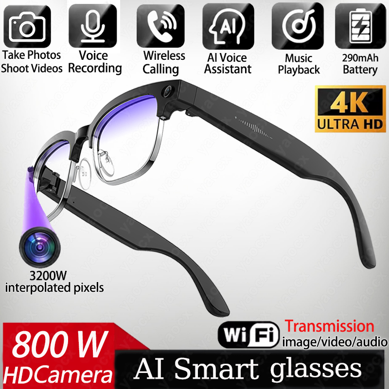4K Smart AI Glasses 8MP Camera - đánh giá và giá Smart Glasses Lens