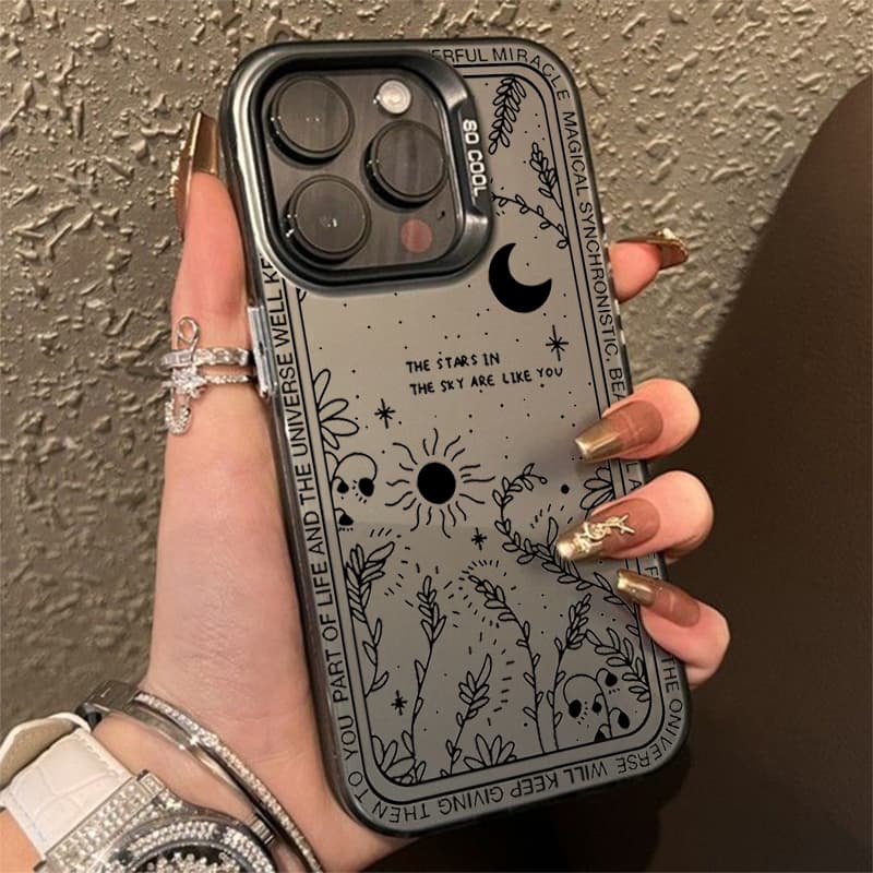 Ins Art Sun Moon Frosted Case  - đánh giá và giá Samsung Galaxy S25
