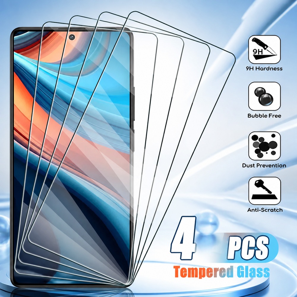 4PCS Tempered Glass For Realme - đánh giá và giá Realme C67